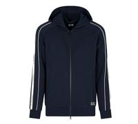 Emporio Armani EA7 EA7 Emporio Armani Logo Series Tape Zip Hoodie Navy - XL