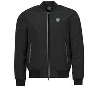 Emporio Armani EA7 , Black Bomber Jacket Outerwear Men's ,Black male, Sizes: M, XL, 2XL, S, L