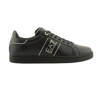 Emporio Armani EA7 Lace Up Black Leather Trainer