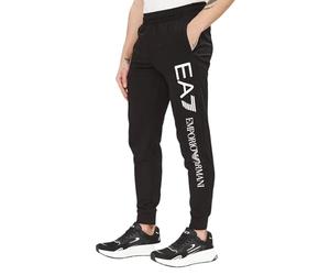 Emporio Armani EA7 Logo Series Men's Cotton Joggers, Black, L