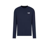 Emporio Armani EA7 Men's Core Identity Long Sleeve T-Shirt, 8NPT28 (IT, Text, XL, Regular, Regular, Blue), blue, XL