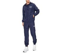Emporio Armani EA7 Men's Tennis Pro Tracksuit in Technical Fabric VENTUS7-8NPV08 (IT, Text, 3XL, Regular, Regular, Black), Navy