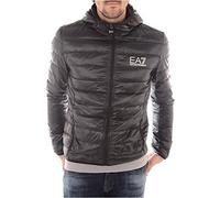 Emporio Armani EA7 Men's Train Core Down Hooded Jacket, Black, XX-Large