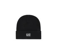 Emporio Armani EA7 Train Beanie, Unisex Cap, 7Y000044, Black, S