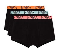 Emporio Armani Men's Bold Monogram 3-Pack Trunk Black S