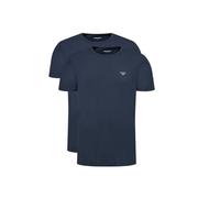 Men's Emporio Armani Mens Knit 2-Pack Crew Neck Loungewear T-Shirts 111267-4F720 - Navy - Size: 42/Regular