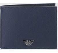 Emporio Armani Fabric Bifold Wallet with Coin Pocket - Size: OS - male