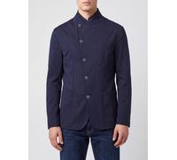 Emporio Armani Fit Double-Breasted Short Jacket in Wool and Cotton Blend - Size: 54 - male