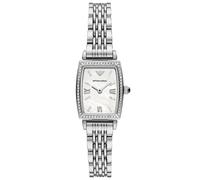 Emporio Armani Gianni T-Bar AR11405 Women's Watch - 26mm White Dial Stainless Steel