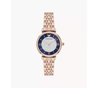 Emporio Armani Gianni T-Bar AR11423 Women's Watch - 32mm Blue Dial Stainless Steel