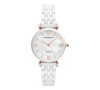 Emporio Armani Gianni T-Bar AR1486 Women's Watch - 32mm White Dial Ceramic
