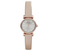 Emporio Armani Gianni T-Bar AR1687 Women's Watch - 32mm Grey Dial Leather