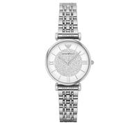 Elegant Emporio Armani AR1925 Gianni T-Bar Silver Womens Watch