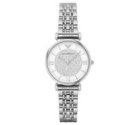 Emporio Armani Gianni T-Bar AR1925 Women's Watch - 32mm White Dial Stainless Steel