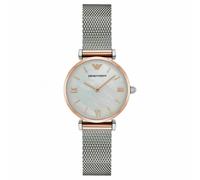 Emporio Armani Gianni T-Bar Ladies Watch¦Mother of Pearl Dial¦Mesh Strap¦AR2067