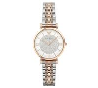 Emporio Armani Women's Watch AR1926ÂWhite Crystal Pave DialÂTwo Tone Bracelet
