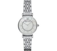 Emporio Armani Gianni T-bar WoMens Silver Watch AR1908 Stainless Steel (archived) - One Size