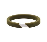 Emporio Armani Men's Silver-Tone Silicone Bracelet, EGS3178040