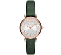 Emporio Armani Gianni T-bar WoMens Green Watch AR11517 Leather (archived) - One Size