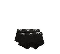 Emporio Armani Intimates Stretch 2-Pack Without Fly Men's Trunks Black X-Large