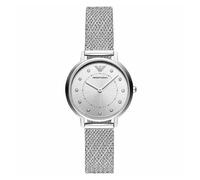 Emporio Armani Kappa AR11128 Women's Watch - 32mm Silver Dial Mesh Bracelet