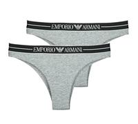 Emporio Armani Knickers/panties 2-PACK BRAZILIAN in Grey EU S