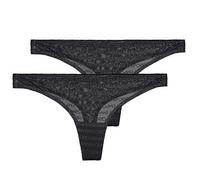 Emporio Armani Knickers/panties ALL OVER LOGO MESH X2 in Black EU M