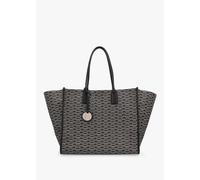 EMPORIO ARMANI Large Logo Nero & Ecru Shopper Bag Size: One Size, Colo