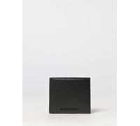 Emporio Armani Leather Bifold Wallet with Tone-on-Tone Logo - Size: OS - male