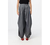 Emporio Armani Leg Technical Fabric Trousers with Drawstring - Size: 40 - female