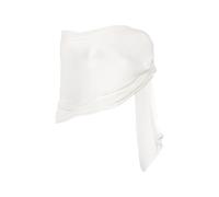 Emporio Armani lightweight sheer scarf with a subtle sheen - White OS