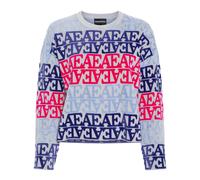 Emporio Armani logo-flocked sweater - Blue M-L-XL