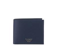 Emporio Armani logo-plaque bifold wallet - Blue OS