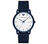 Emporio Armani Luigi AR11025 Men's Chronograph Watch - 46mm White Dial Mesh Bracelet