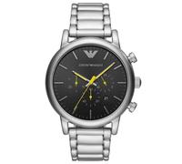 Emporio Armani Luigi AR11324 Men's Watch - 46mm Black Dial Stainless Steel