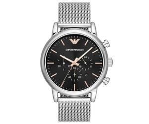 Emporio Armani Luigi AR11429 Men's Watch - 46.0mm Black Dial Stainless Steel