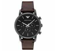 Emporio Armani Luigi Men's Watch AR1919 Chronograph Black Dial Brown Strap