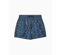 Emporio Armani Man All Over Jacquard Mid Boxer Blue L