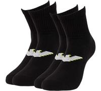 Emporio Armani Man Basic Sponge 2-Pack Ankle Socks Black One Size