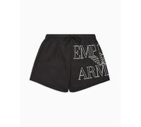 Logo Graphic Swim Shorts Black/White L