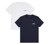 EMPORIO ARMANI Man Bold Monogram 2-Pack Crew Neck T-Shirt White XL