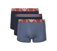 EMPORIO ARMANI Man Bold Monogram 3-Pack Trunk Blue XL