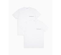 EMPORIO ARMANI Man Core Logoband 2-Pack Crew Neck T-Shirt White S