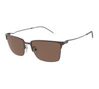 Emporio Armani Man EA2155 338073 Sunglasses Metal Brown Brown Squared Normal