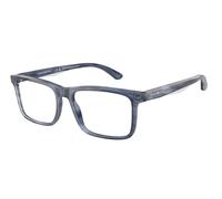 Emporio Armani EA3227 6054 Man Optical frames Acetate Blue Transparent Pillow Normal
