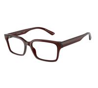 Emporio Armani Man EA3244 6174 Optical frames Acetate Brown Transparent Squared Normal