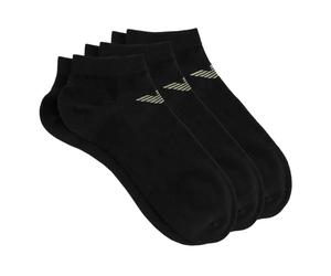 Emporio Armani Man Eagle Logo 3-Pack Inside Socks Black S/M