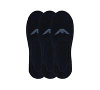 Emporio Armani Man Eagle Logo 3-Pack Invisibile Socks Blue S/M