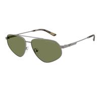 Emporio Armani Man EA2156 30032A Sunglasses Metal Grey Green Pilot Normal