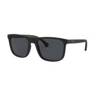 Emporio Armani Man Emporio Armani EA4129 504287 Sunglasses Injected Black Grey Squared Normal